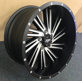 20" RDR 55L Offroad Wheel 🔥 20X10 -24 5X139.7 🔥C.B 108 Black & Machined Rim ✅